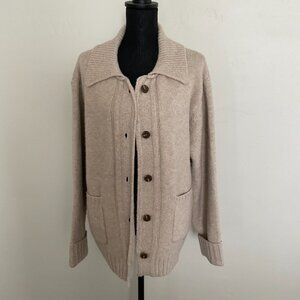 Bohme Cream Button-Up Cardigan